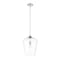 Z-Lite Joliet 1 Light Pendant, Chrome & Clear 473P12-CH - alternate 1